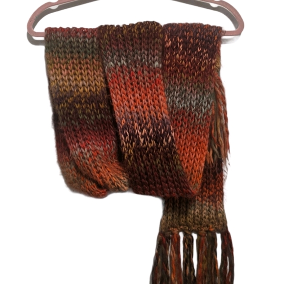 Chunky Knit Bohemian Scarf - Picture 3 of 7